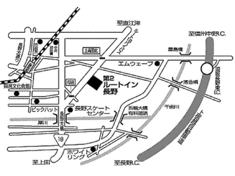 Hotel Route-Inn Dai-Ni Nagano Exterior foto